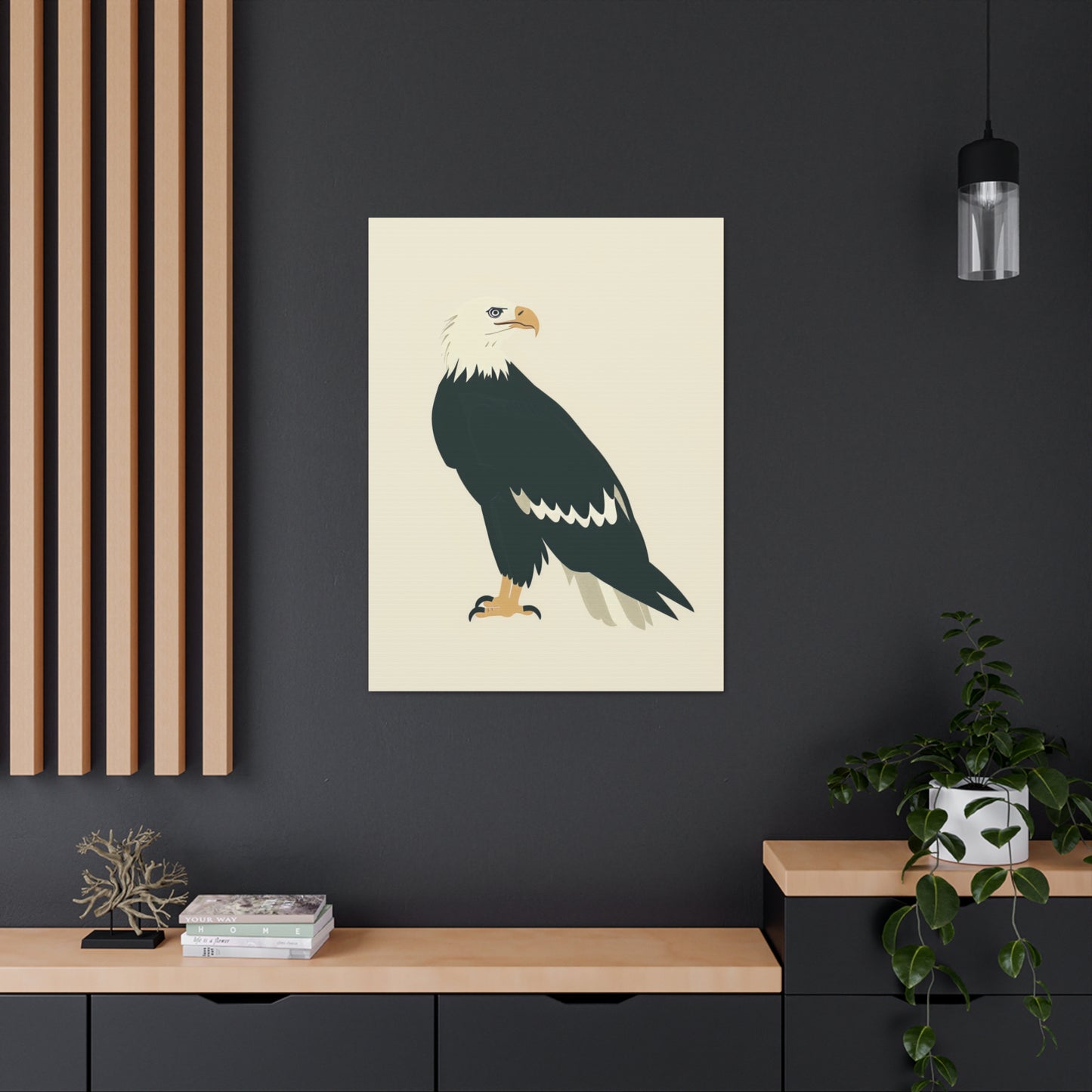 Bald Eagle Digital Illustration Canvas Gallery Wraps