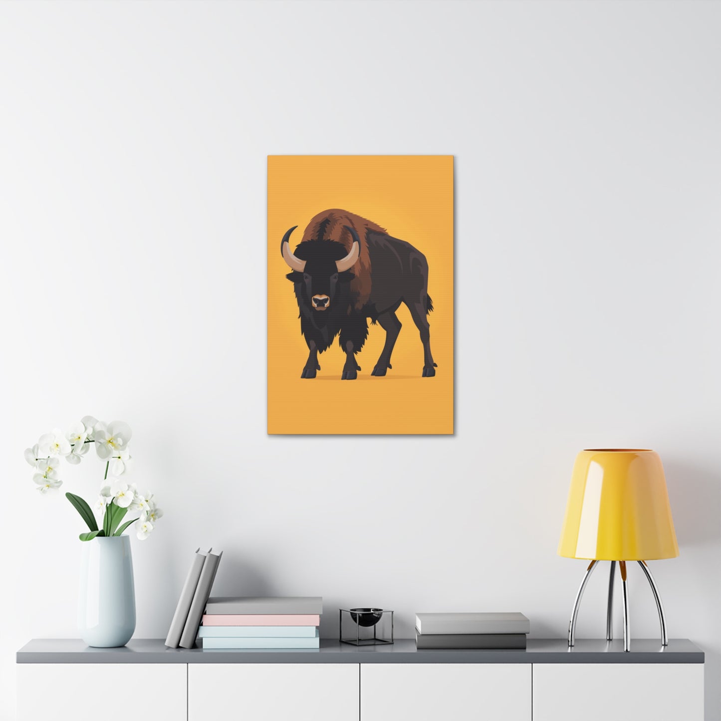 Bison - Digital Illustration Canvas Gallery Wraps