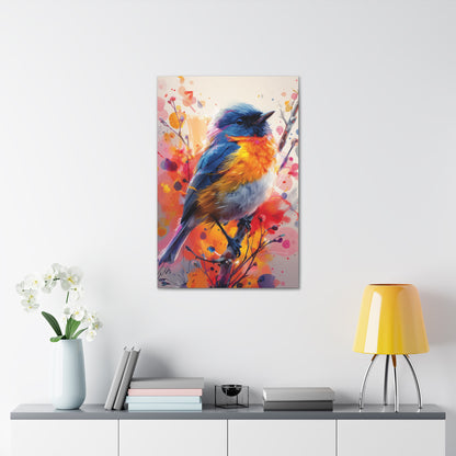 Bird - Abstract Illustration Canvas Gallery Wraps