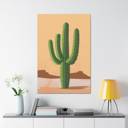 Cactus Plant - Illustration Canvas Gallery Wraps