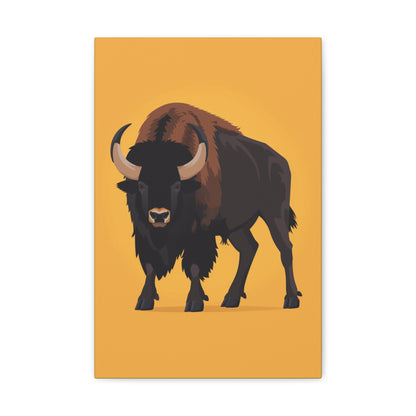 Bison - Digital Illustration Canvas Gallery Wraps