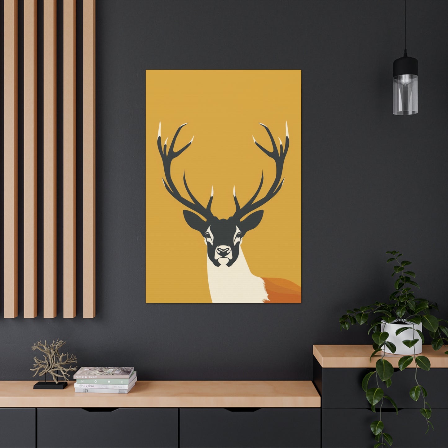 Reindeer - Digital Illustration Canvas Gallery Wraps