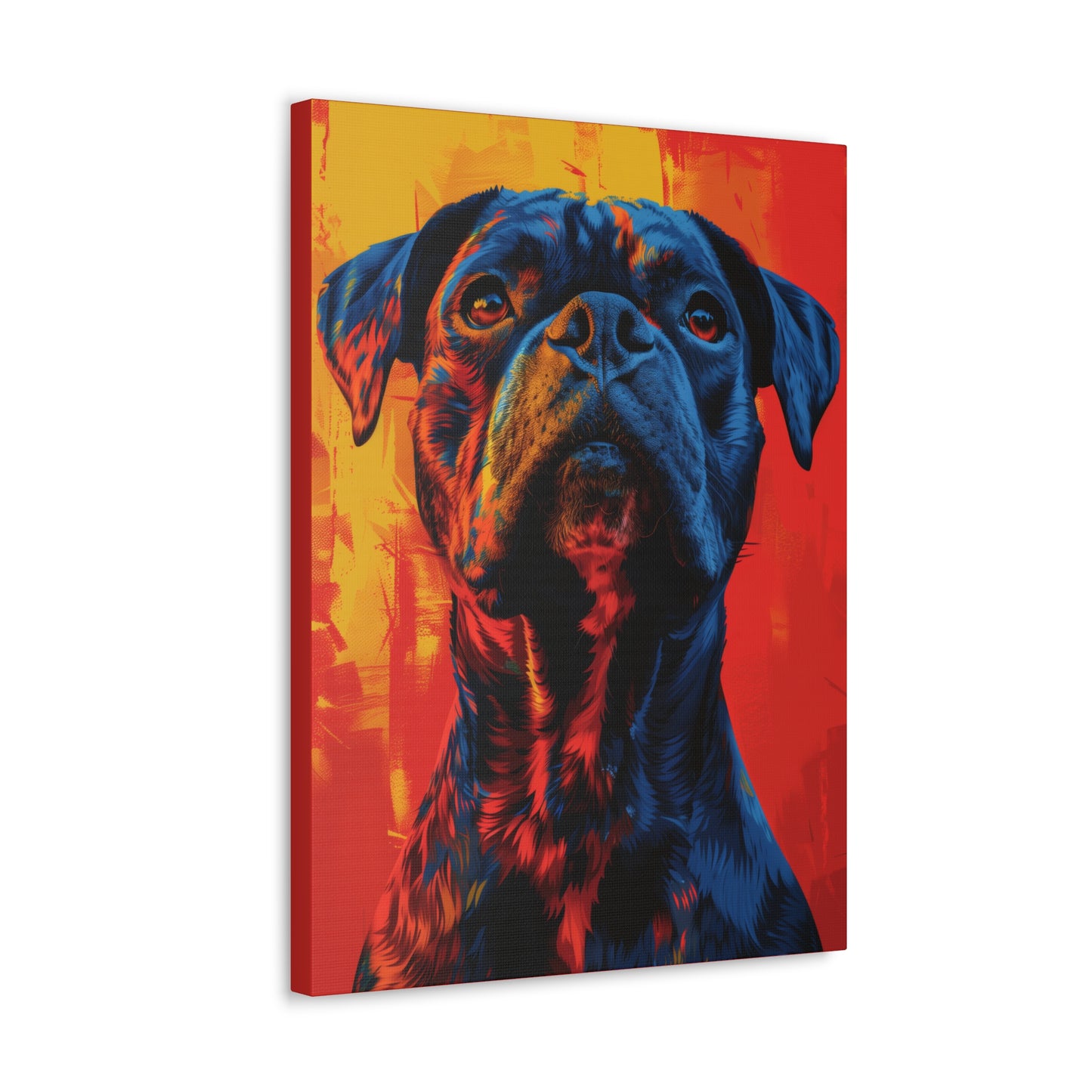 American Pit Bull Terrier - Abstract Illustration Canvas Gallery Wraps