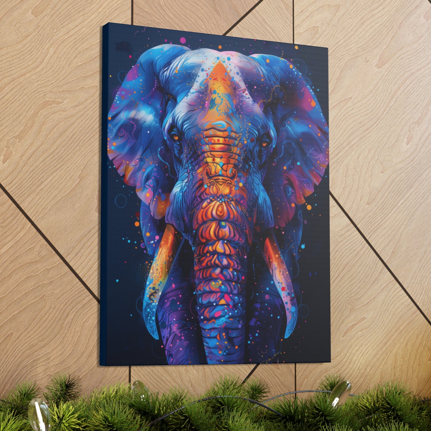 Elephant - Illustration Canvas Gallery Wraps