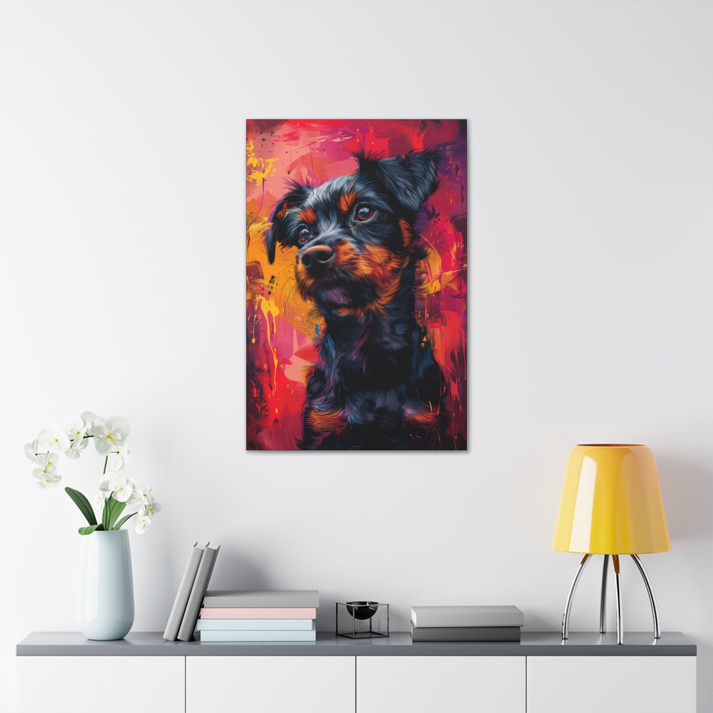 Terrier Dog - Illustration Canvas Gallery Wraps