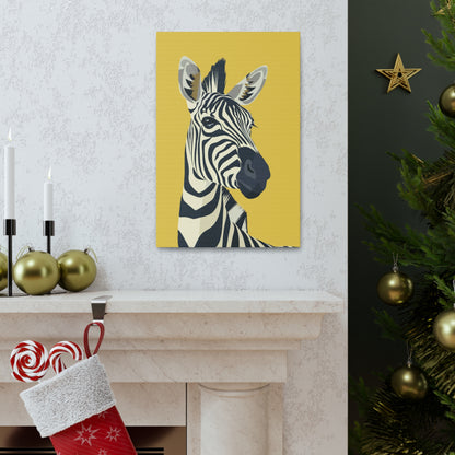 Zebra Digital Illustration Canvas Gallery Wraps