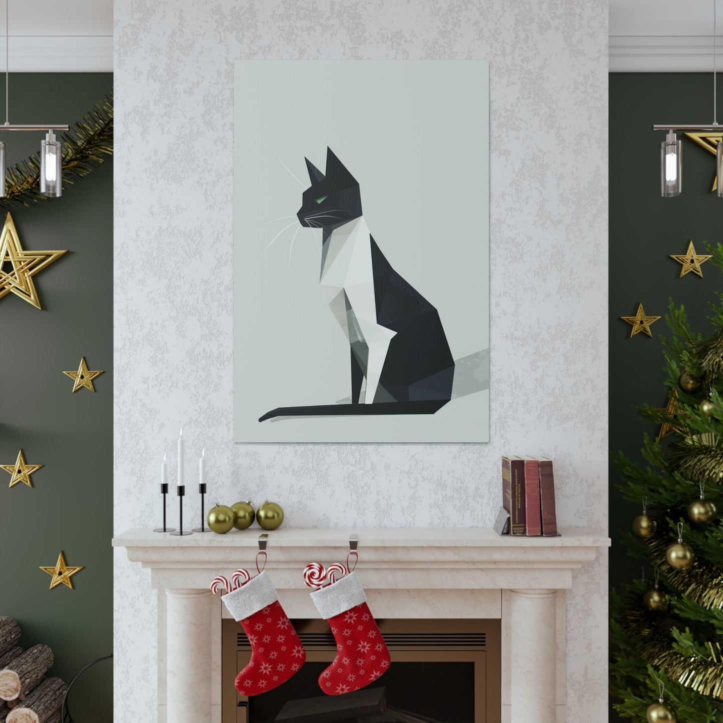 Cat - Digital Illustration Canvas Gallery Wraps