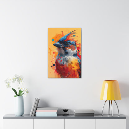 Bird - Abstract Illustration Canvas Gallery Wraps