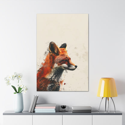 Fox Digital Illustration Canvas Gallery Wraps