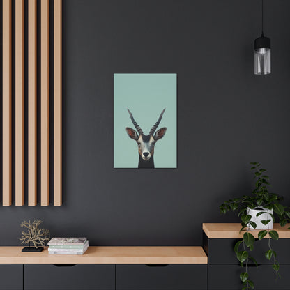 Antelope with Antlers Digital Illustration Canvas Gallery Wraps