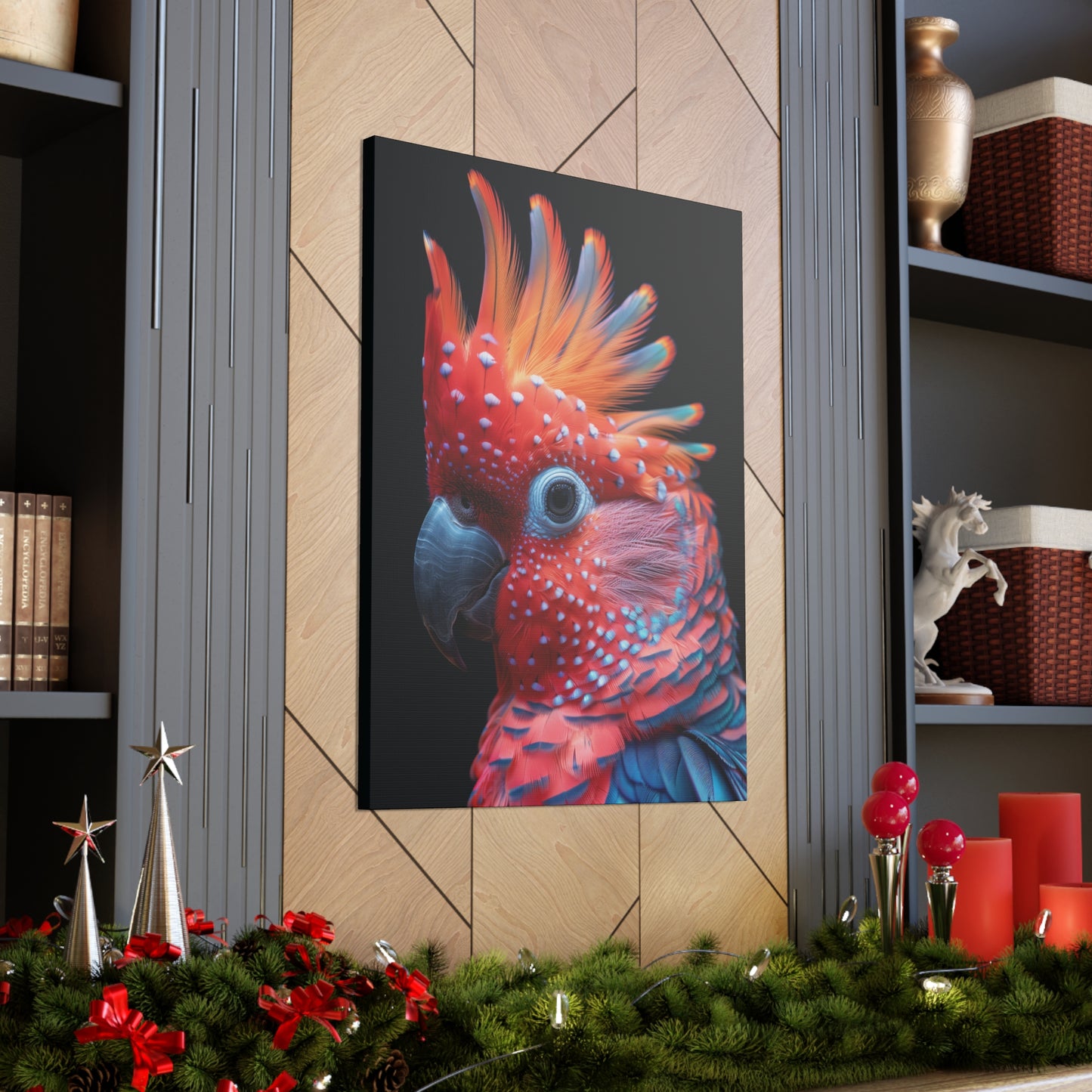 Beautiful Bird - Abstract Illustration Canvas Gallery Wraps