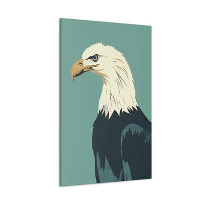 Bald Eagle Digital Illustration Canvas Gallery Wraps