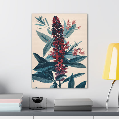 Cycade Flower Digital Illustration Canvas Gallery Wraps