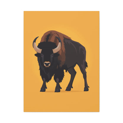 Bison - Digital Illustration Canvas Gallery Wraps