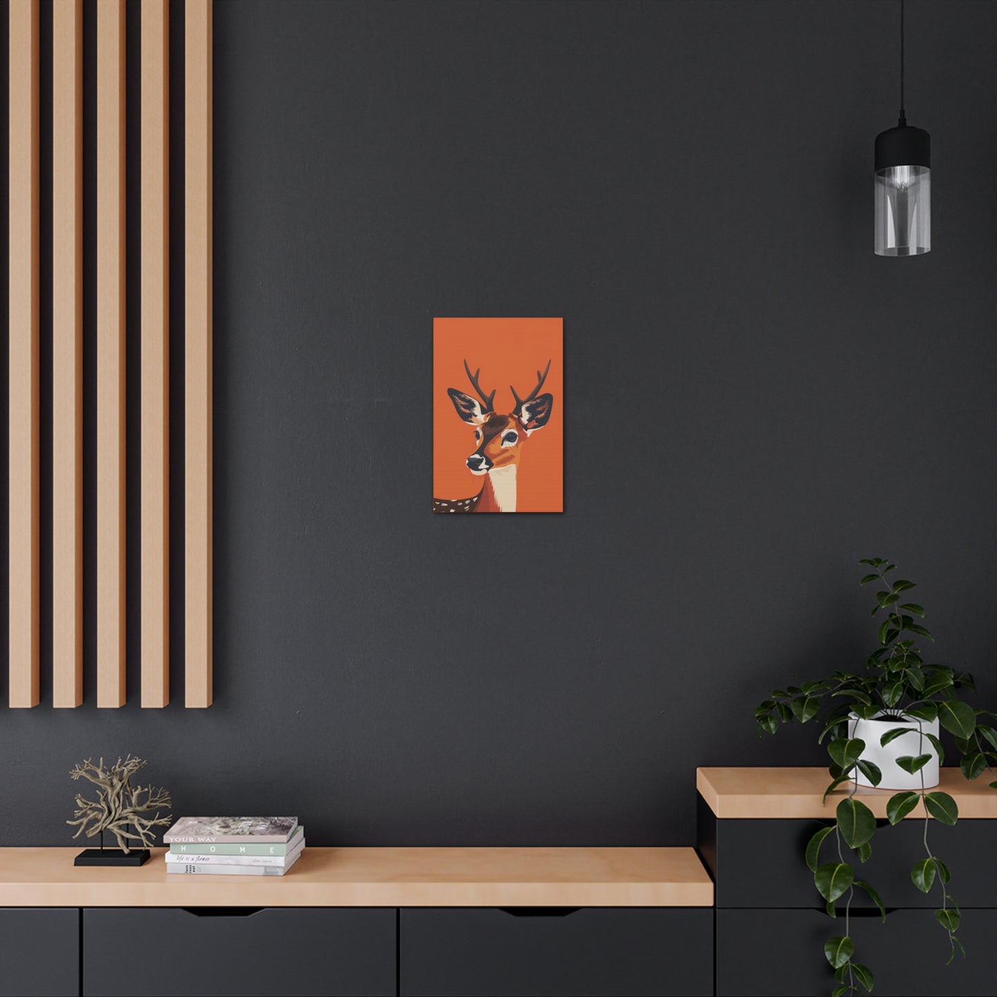 Deer - Digital Illustration Canvas Gallery Wraps