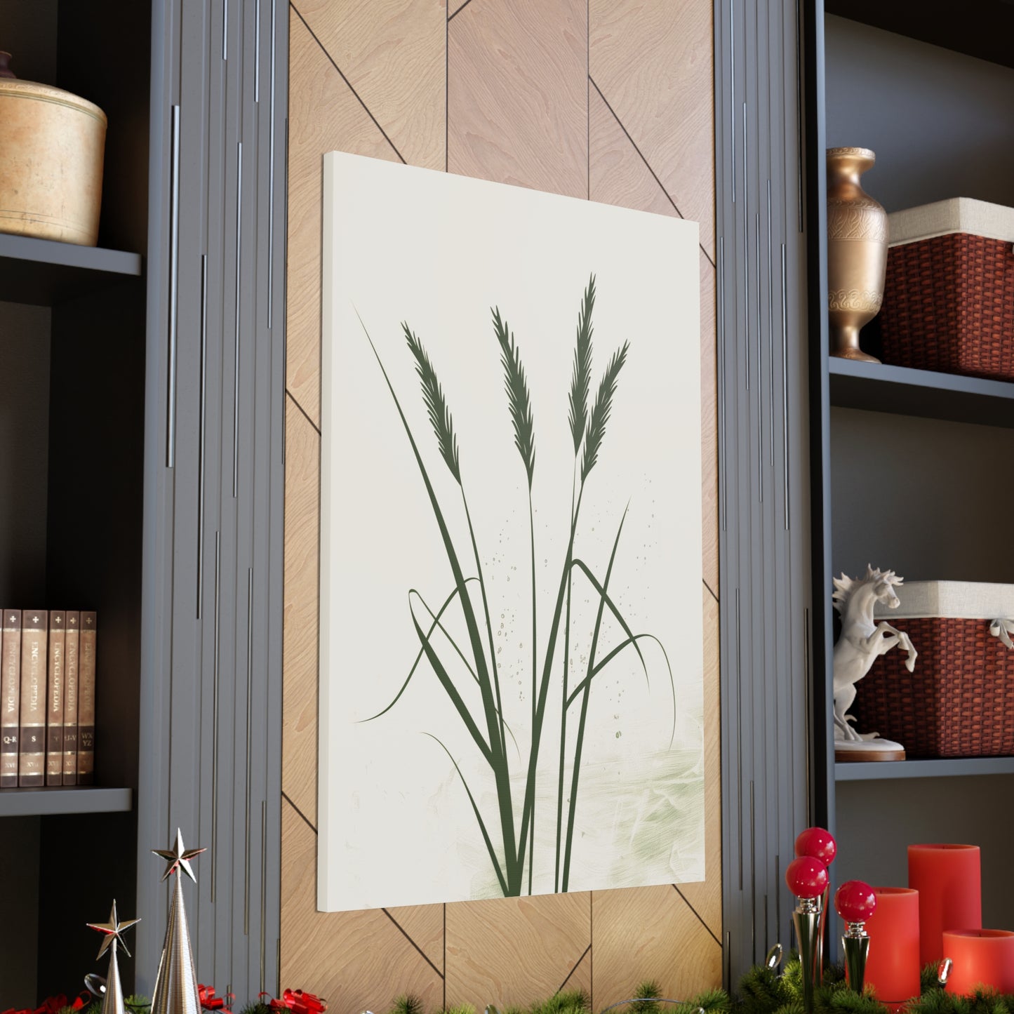 Grass Plant - Illustration Canvas Gallery Wraps