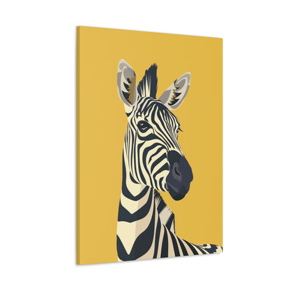 Zebra Digital Illustration Canvas Gallery Wraps