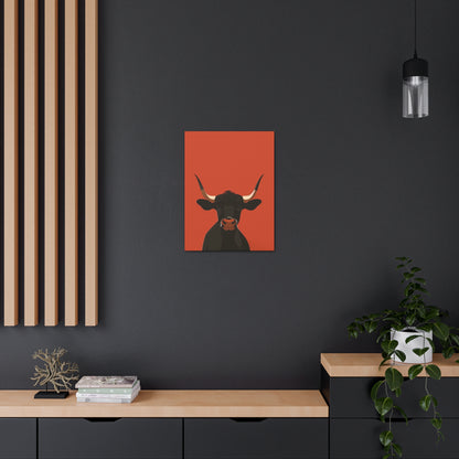 Bull Digital Illustration Canvas Gallery Wraps