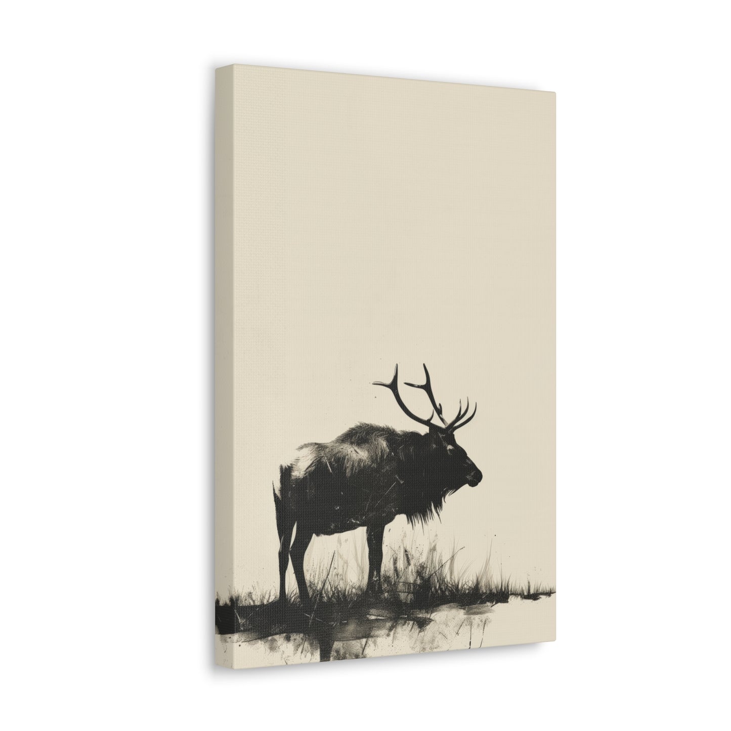 Moose Digital Illustration Canvas Gallery Wraps