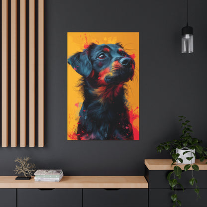 Labrador Dog - Abstract Illustration Canvas Gallery Wraps