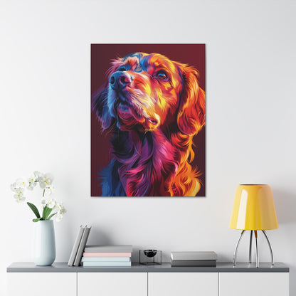 Labrador Dog - Abstract Illustration Canvas Gallery Wraps