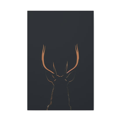 Reindeer antlers  Digital Illustration Canvas Gallery Wraps