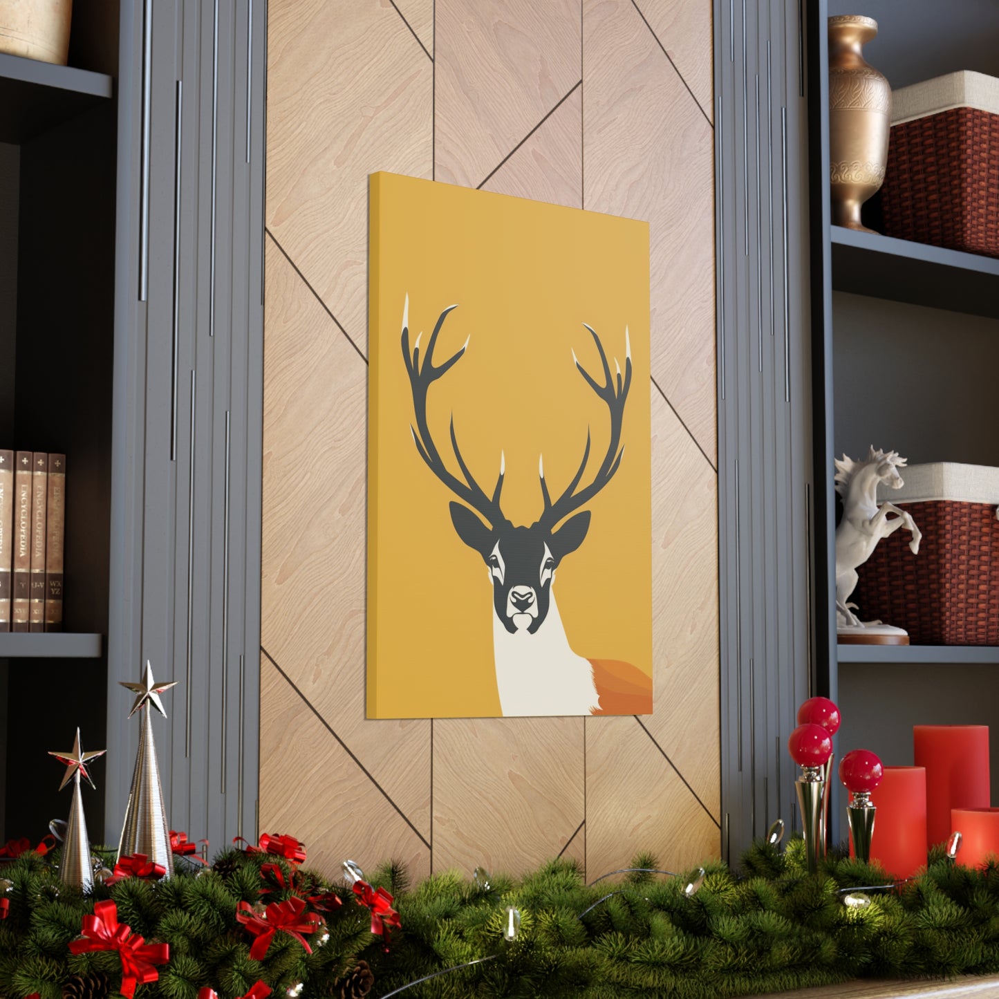 Reindeer - Digital Illustration Canvas Gallery Wraps