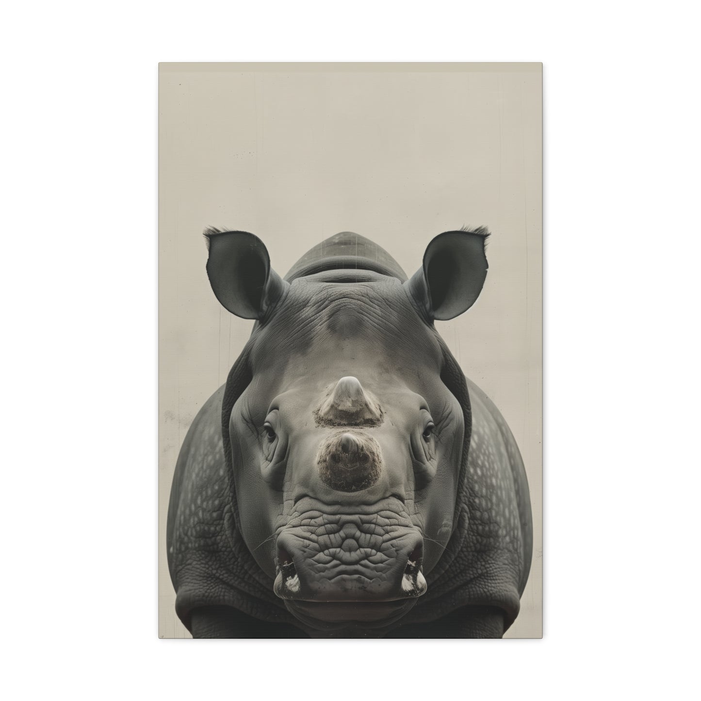 Rhinoceros  Digital Illustration Canvas Gallery Wraps