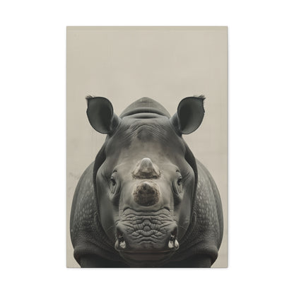 Rhinoceros  Digital Illustration Canvas Gallery Wraps