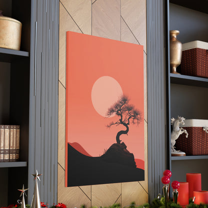 Bonsai Tree - Illustration Canvas Gallery Wraps