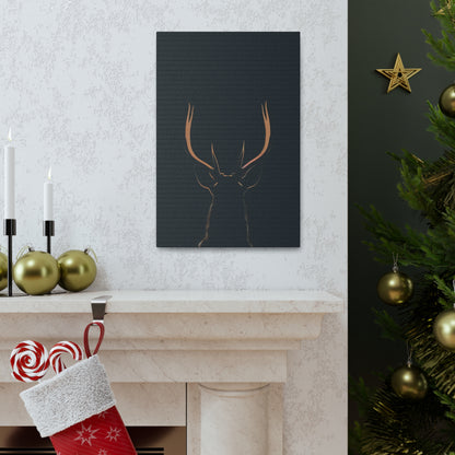 Reindeer antlers  Digital Illustration Canvas Gallery Wraps