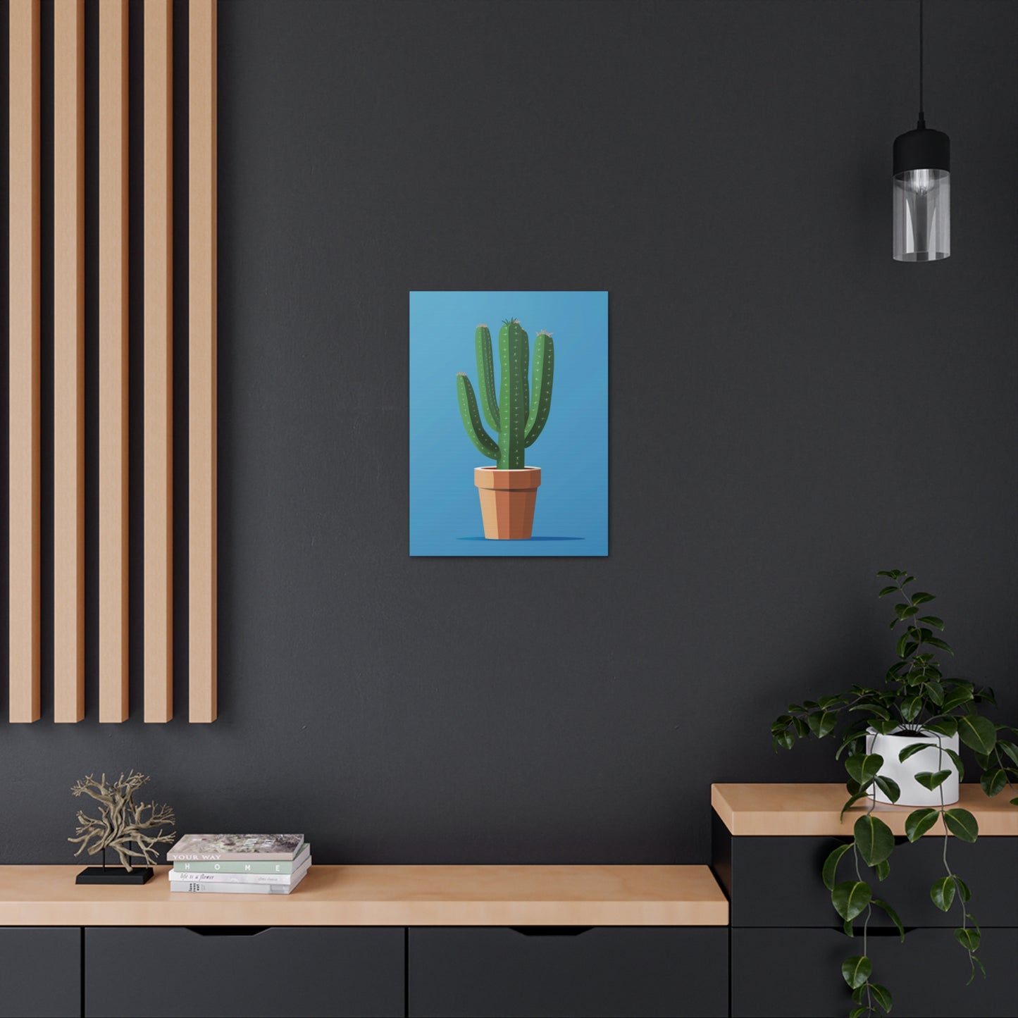 Cactus Plant - Illustration Canvas Gallery Wraps