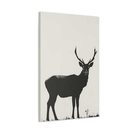 Reindeer Digital Illustration Canvas Gallery Wraps