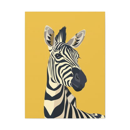 Zebra Digital Illustration Canvas Gallery Wraps