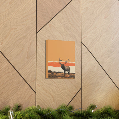 Moose - Digital Illustration Canvas Gallery Wraps