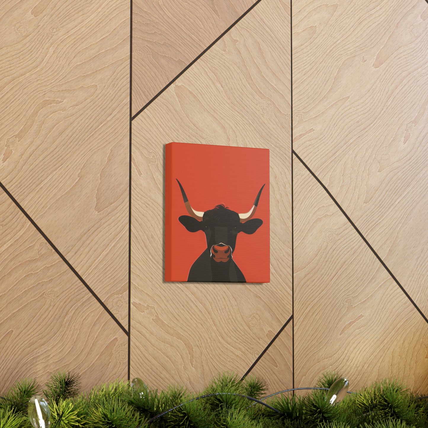 Bull Digital Illustration Canvas Gallery Wraps