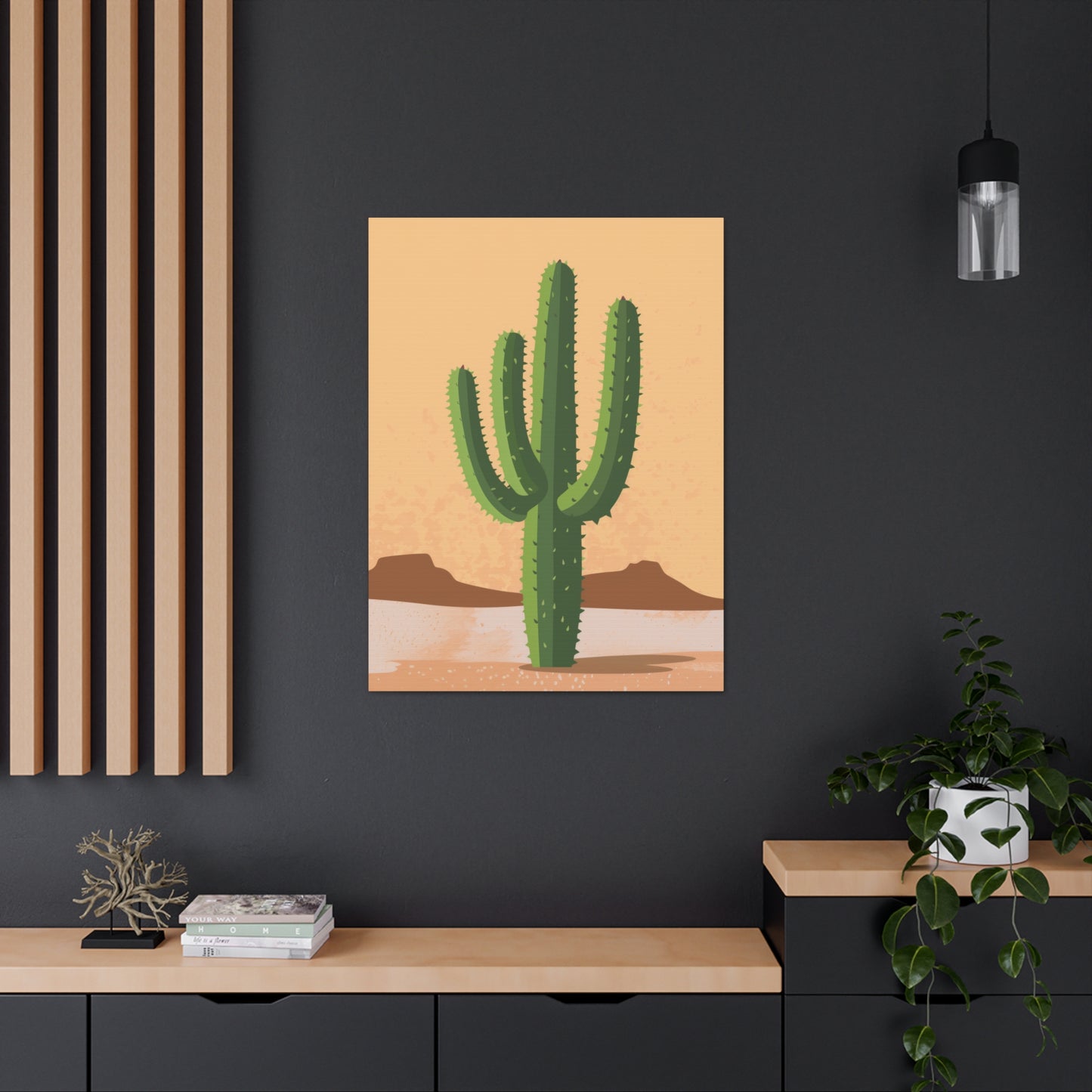 Cactus Plant - Illustration Canvas Gallery Wraps