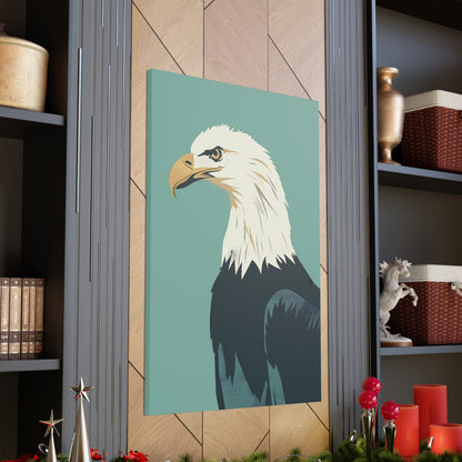 Bald Eagle Digital Illustration Canvas Gallery Wraps