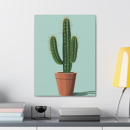 Cactus Plant - Illustration Canvas Gallery Wraps