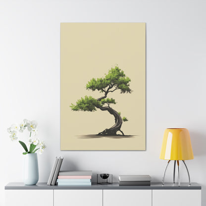 Bonsai Tree - Illustration Canvas Gallery Wraps