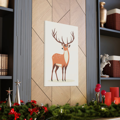 Deer - Digital Illustration Canvas Gallery Wraps