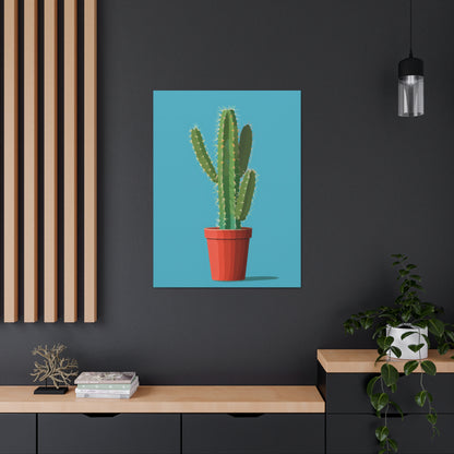 Cactus Plant - Illustration Canvas Gallery Wraps