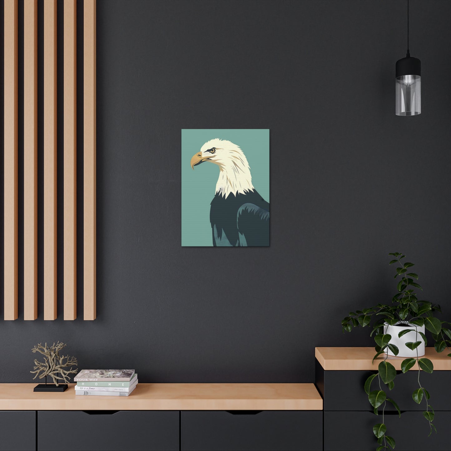 Bald Eagle Digital Illustration Canvas Gallery Wraps