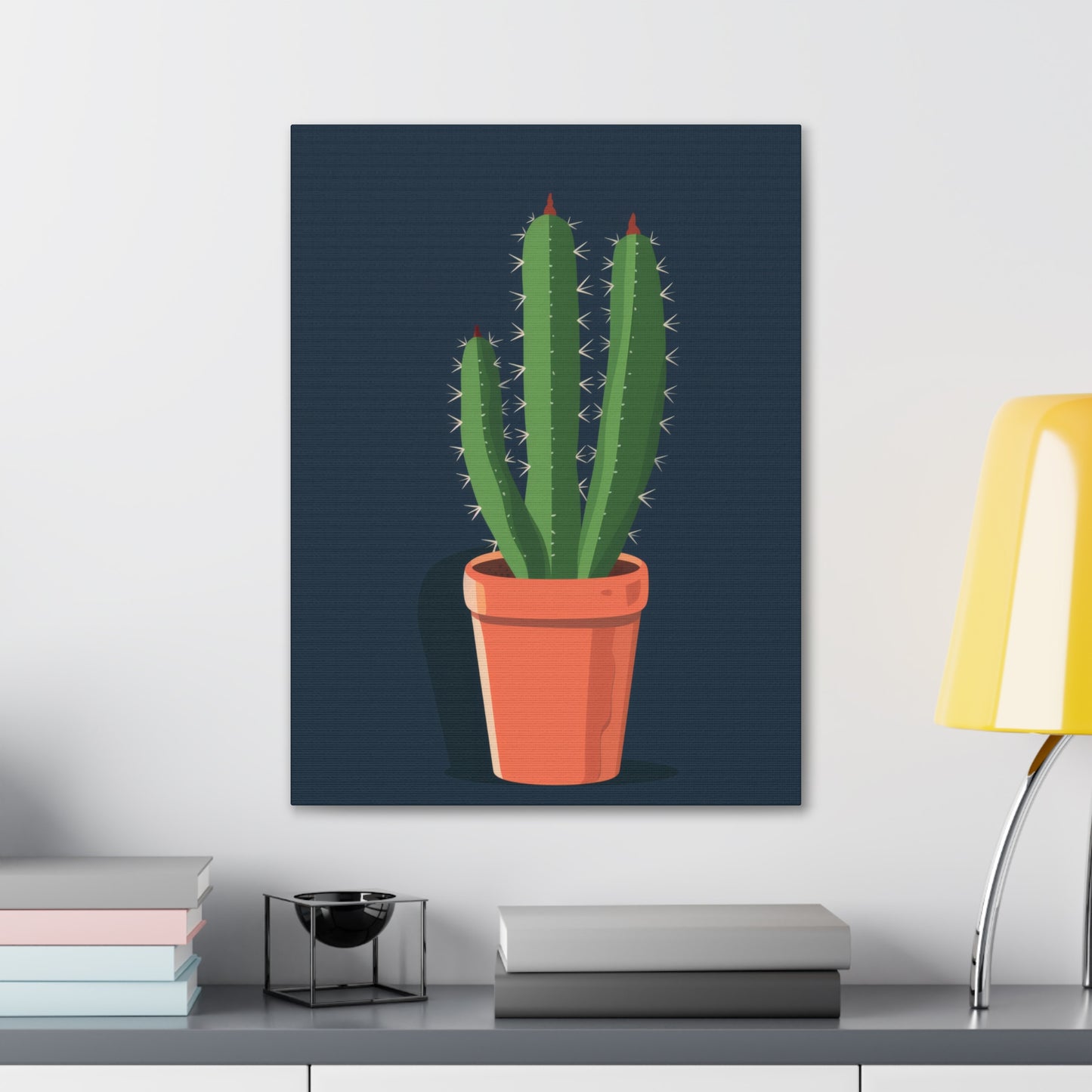 Cactus Plant - Illustration Canvas Gallery Wraps