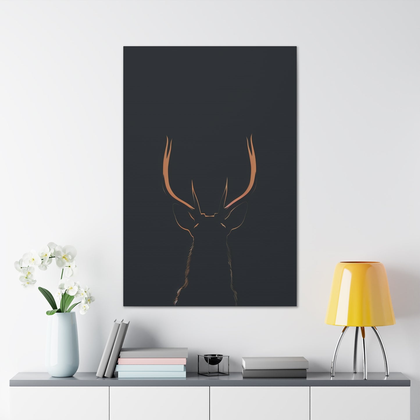 Reindeer antlers  Digital Illustration Canvas Gallery Wraps