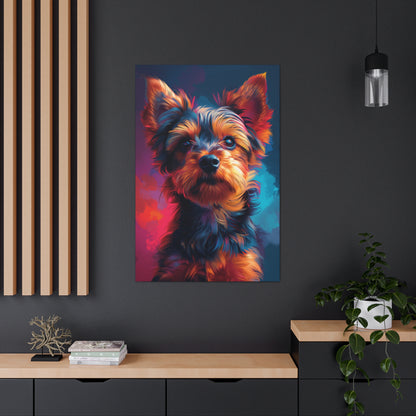 Terrier Dog - Abstract Illustration Canvas Gallery Wraps