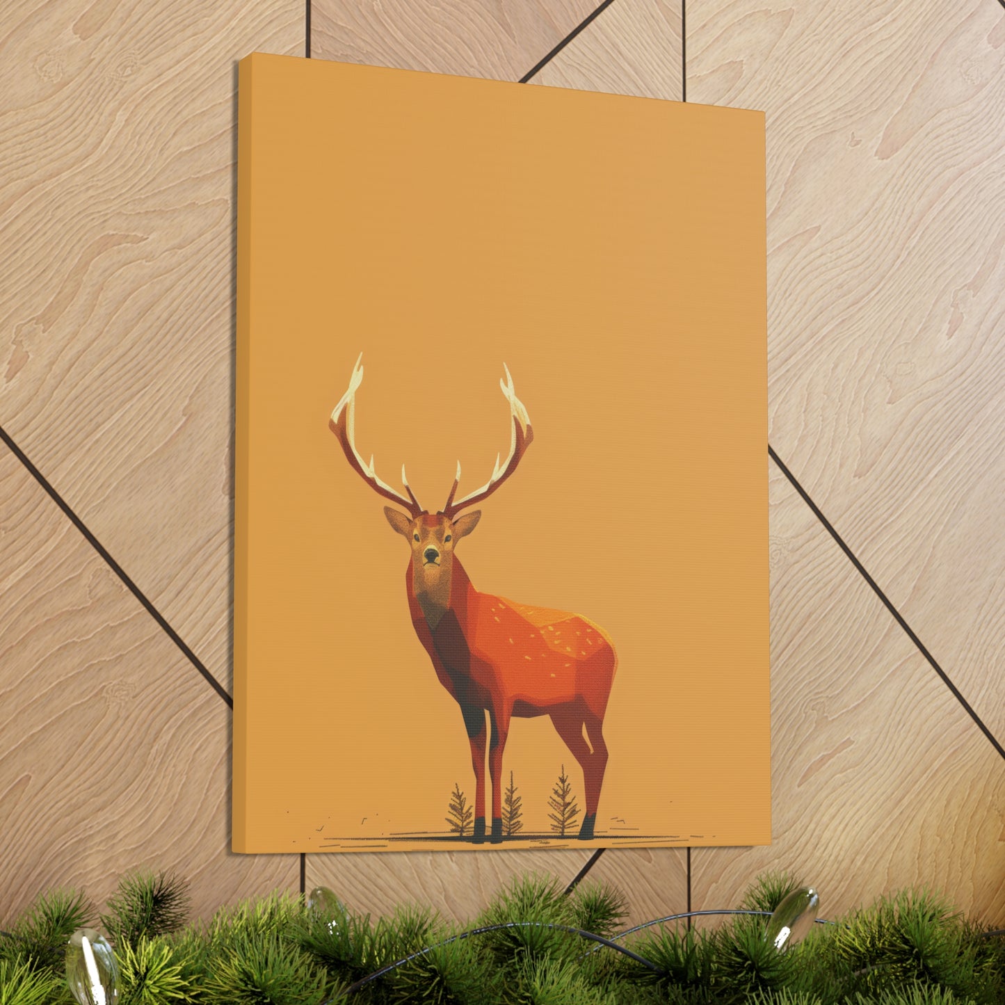 Reindeer Digital Illustration Canvas Gallery Wraps