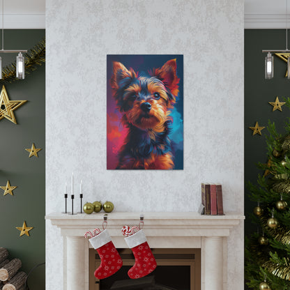 Terrier Dog - Abstract Illustration Canvas Gallery Wraps