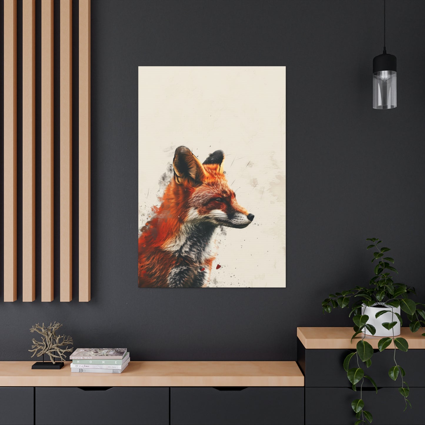 Fox Digital Illustration Canvas Gallery Wraps