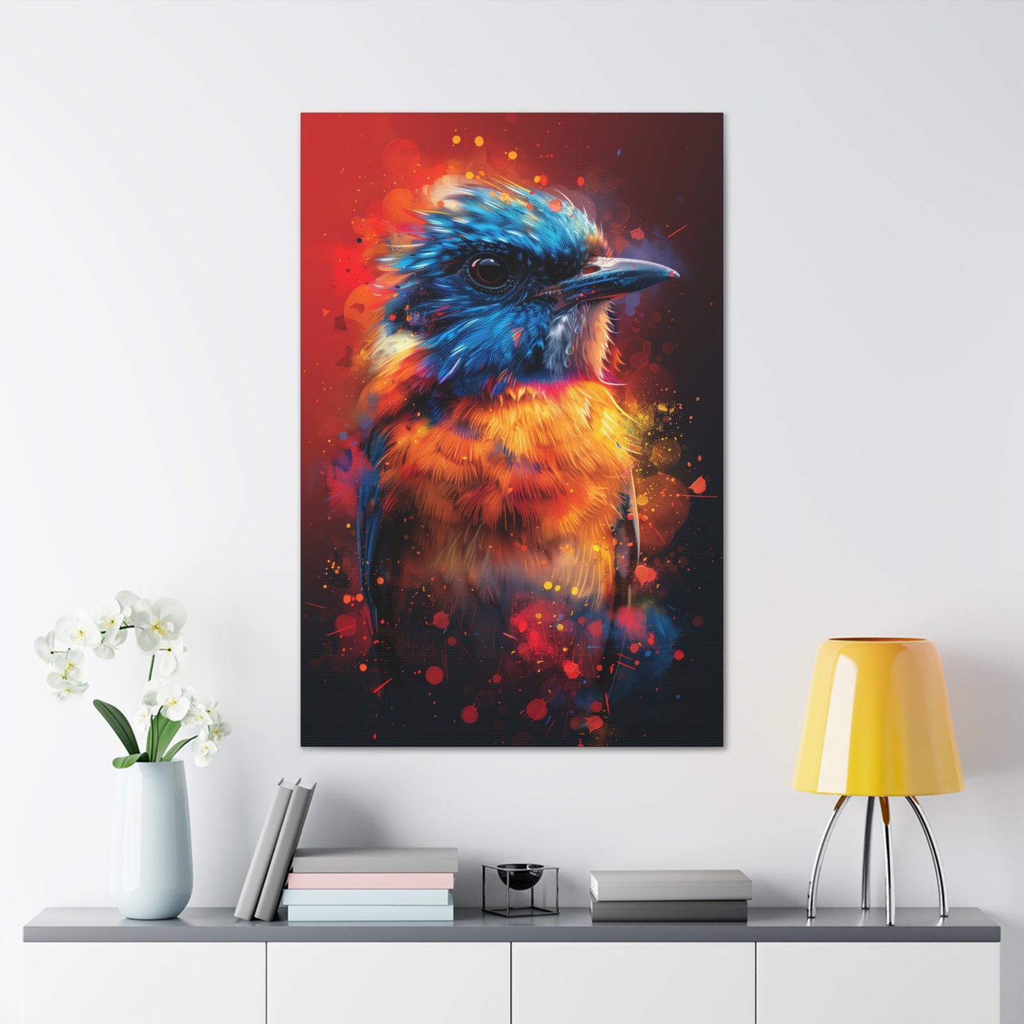 Bird Abstract - Illustration Canvas Gallery Wraps